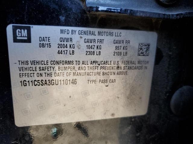 2016 CHEVROLET MALIBU LIM - 1G11C5SA3GU110146