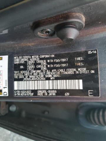 2016 TOYOTA 4RUNNER SR - JTEBU5JR0G5352866