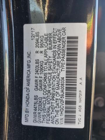 2018 HONDA ACCORD EXL - 1HGCV2F59JA008334