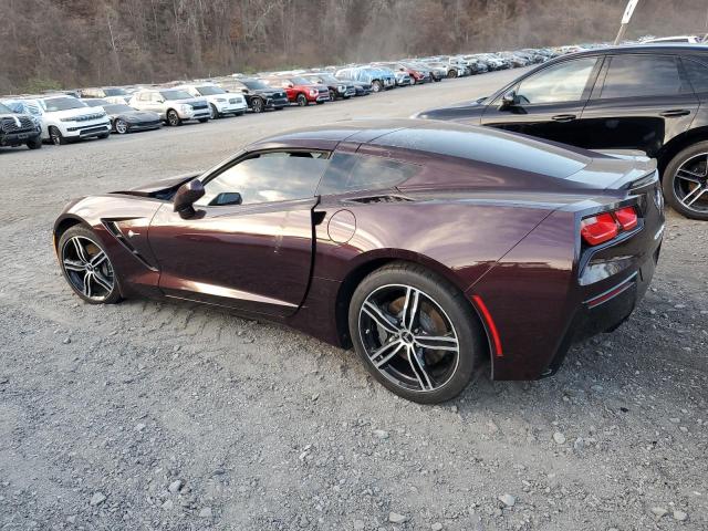 CHEVROLET CORVETTE S 2017 burgundy coupe gas 1G1YD2D78H5112367 photo #3