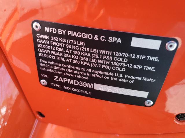 2023 VESPA GTS/SEI GI ZAPMD39M0P5200367