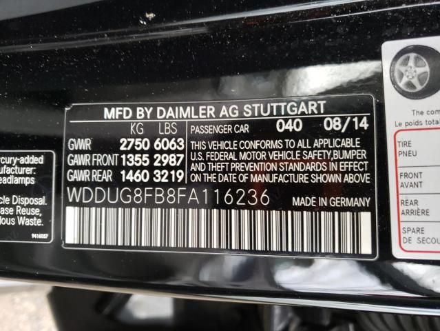 VIN WDDUG8FB8FA116236 2015 MERCEDES-BENZ S-CLASS no.12