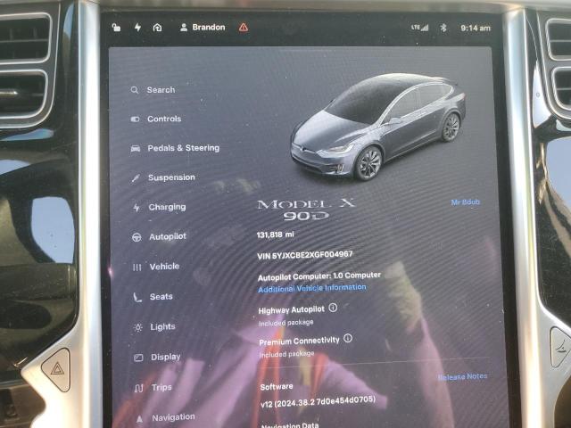 VIN 5YJXCBE2XGF004967 2016 Tesla MODEL X no.9