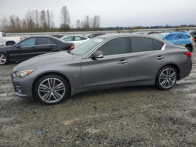 INFINITI Q50 BASE 2015 gray  gas JN1BV7AR4FM393294 photo #1