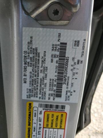 2017 FORD FUSION SE - 3FA6P0LU3HR300685