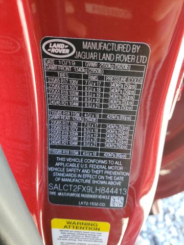 2020 LAND ROVER DISCOVERY - SALCT2FX9LH844413