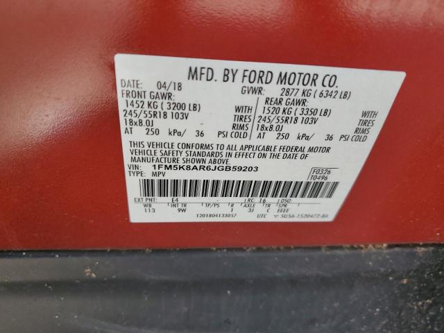 2018 FORD EXPLORER P - 1FM5K8AR6JGB59203