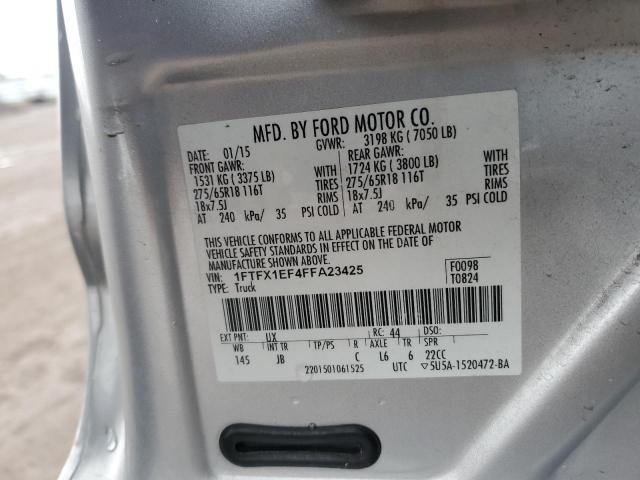 VIN 1FTFX1EF4FFA23425 2015 FORD F-150 no.12