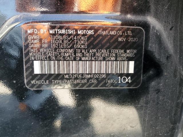 VIN ML32FUFJ8MHF02296 2021 MITSUBISHI MIRAGE no.13