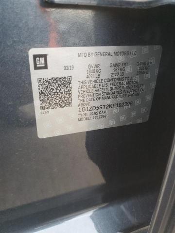 2019 CHEVROLET MALIBU LT - 1G1ZD5ST2KF192398