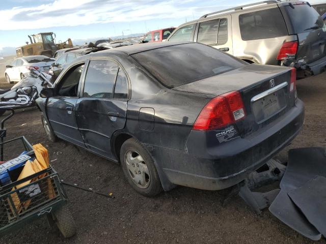 HONDA CIVIC LX 2003 black  gas 1HGES155X3L028175 photo #3