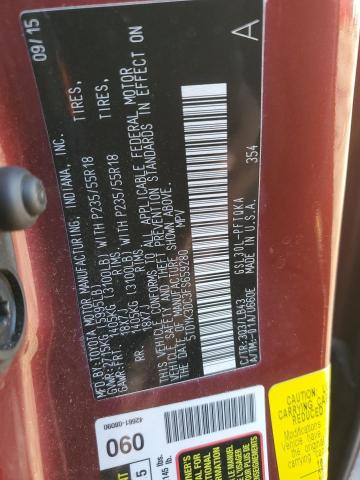 2015 TOYOTA SIENNA XLE - 5TDYK3DC3FS659280