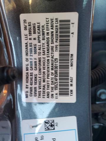 2021 HONDA INSIGHT TO 19XZE4F95ME001129