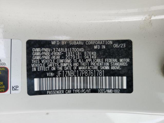 2023 TOYOTA GR 86 JF1ZNBC17P8761781