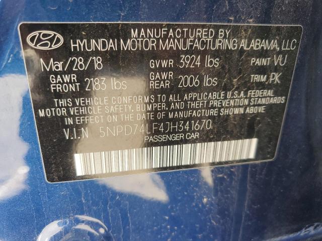 2018 HYUNDAI ELANTRA SE - 5NPD74LF4JH341670
