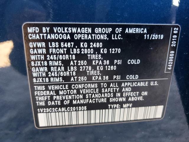 VIN 1V23C2CA9LC201305 2020 VOLKSWAGEN ATLAS no.14