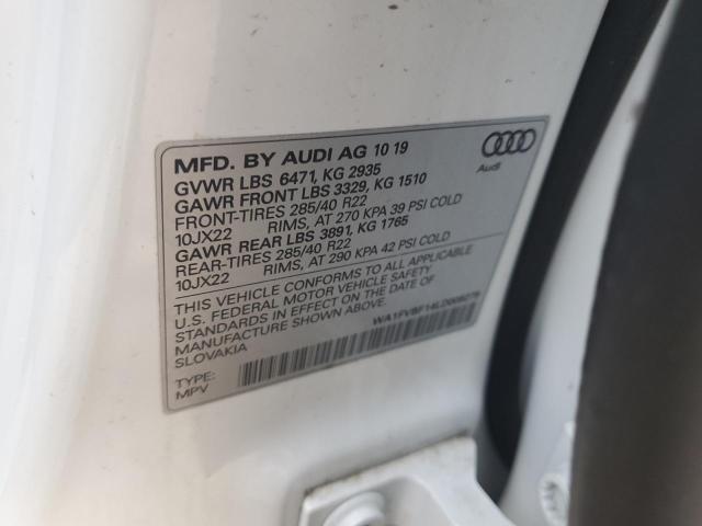 2020 AUDI Q8 PRESTIG WA1FVBF14LD009279