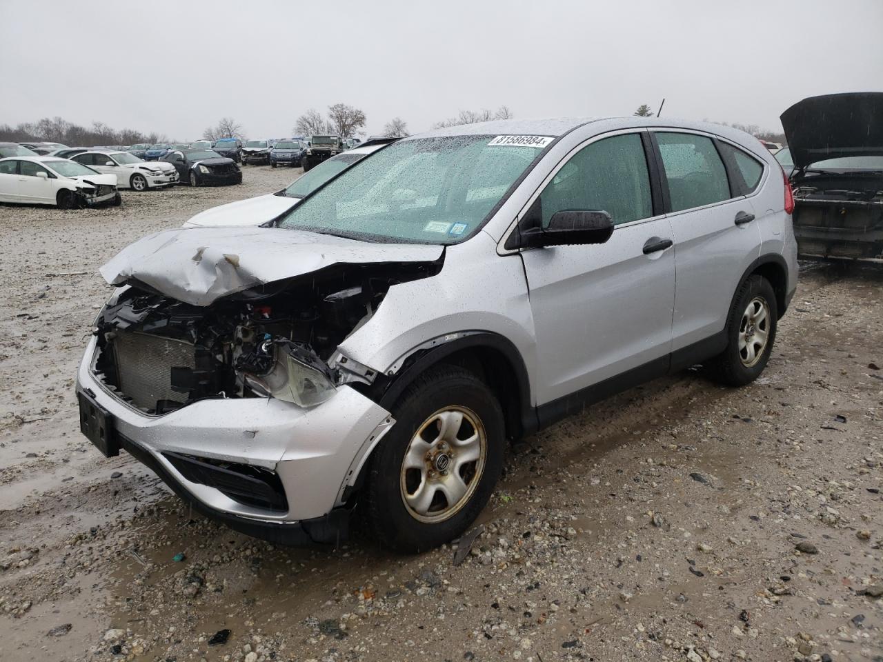 Lot #3024696683 2015 HONDA CR-V LX