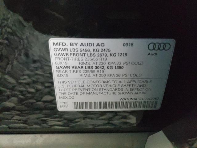 2018 AUDI Q5 PREMIUM - WA1BNAFY0J2242252