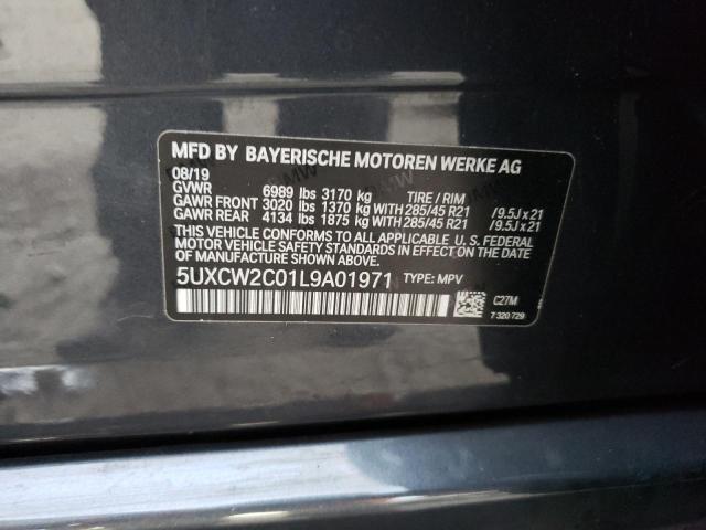 VIN 5UXCW2C01L9A01971 2020 BMW X7 no.13