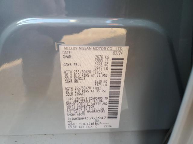 2024 NISSAN PATHFINDER - 5N1DR3DH4RC263947