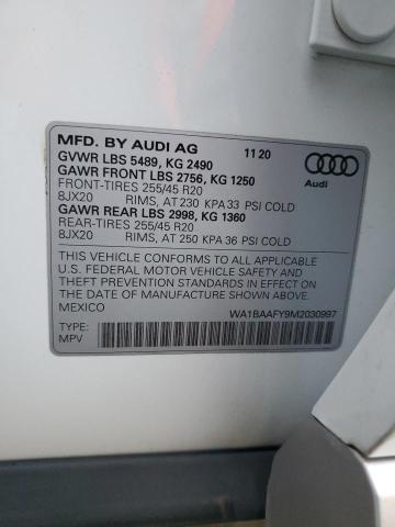 2021 AUDI Q5 PREMIUM - WA1BAAFY9M2030997