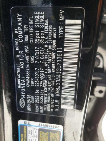 2016 HYUNDAI TUCSON LIM - KM8J33A41GU233611