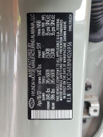 2022 HYUNDAI SANTA CRUZ - 5NTJCDAE8NH026936