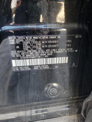2016 TOYOTA RAV 4 2T3ZFREV4GW261118