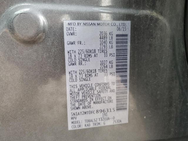 2015 NISSAN ROGUE S - 5N1AT2MT0FC896315