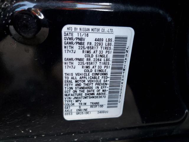 2017 NISSAN ROGUE S - JN8AT2MT5HW383670