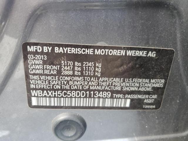 VIN WBAXH5C58DD113489 2013 BMW 5 SERIES no.12