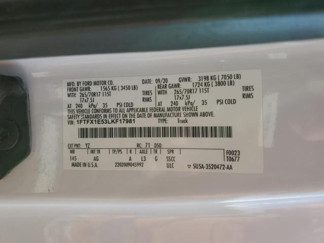 1FTFX1E53LKF17981 2020 FORD F-150