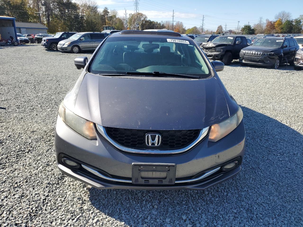 Lot #2962593878 2014 HONDA CIVIC EXL