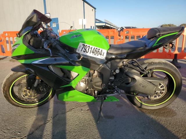 KAWASAKI ZX636 E 2013 green racer gas JKBZXJE18DA000912 photo #4