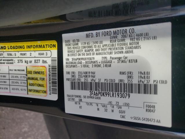 2020 FORD FUSION TIT - 3FA6P0K99LR193079