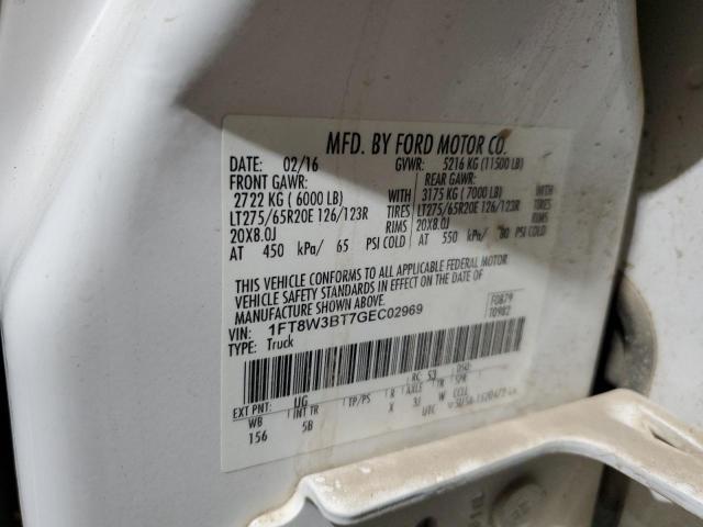 2016 FORD F350 SUPER - 1FT8W3BT7GEC02969