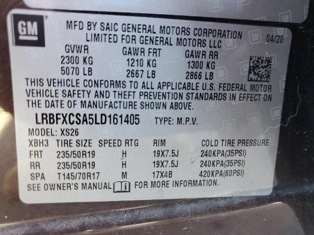 2020 BUICK ENVISION E - LRBFXCSA5LD161405