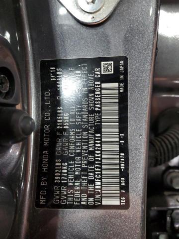 2018 HONDA CIVIC EXL - JHMFC1F71JX026416