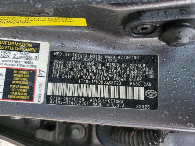 VIN 4T1BF1FK3HU363723 2017 TOYOTA CAMRY no.12