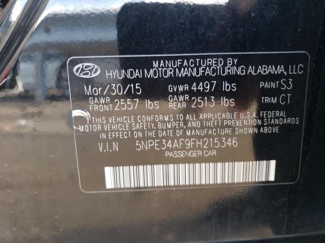 VIN 5NPE34AF9FH215346 2015 HYUNDAI SONATA no.12