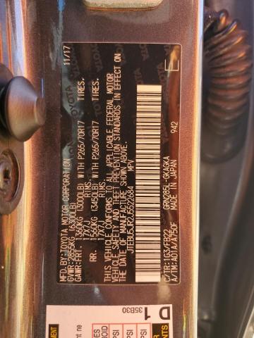 2018 TOYOTA 4RUNNER SR - JTEBU5JR2J5522684