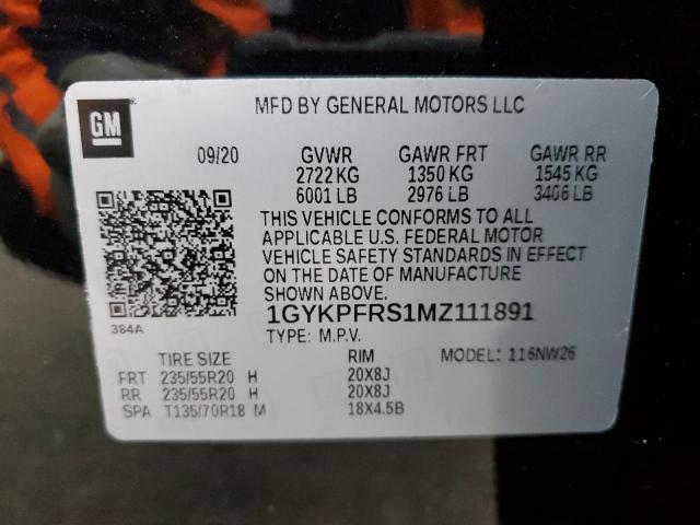 VIN 1GYKPFRS1MZ111891 2021 Cadillac XT6, Platinum P... no.14