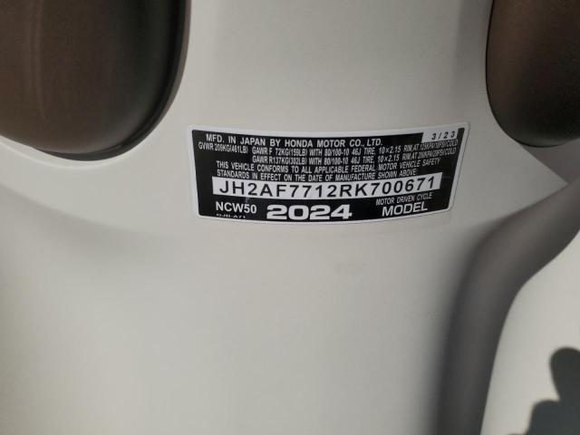 2024 HONDA NCW50 JH2AF7712RK700671