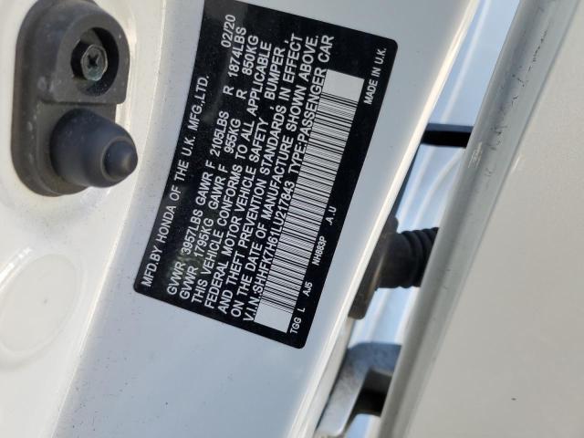 2020 HONDA CIVIC EX - SHHFK7H61LU217843