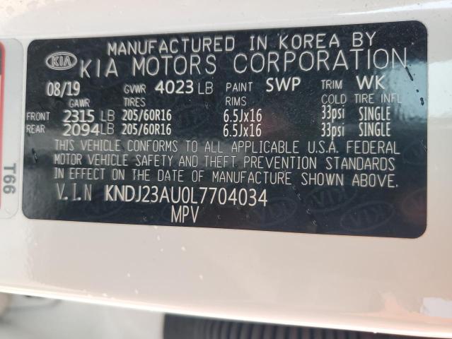 KNDJ23AU0L7704034 2020 KIA SOUL