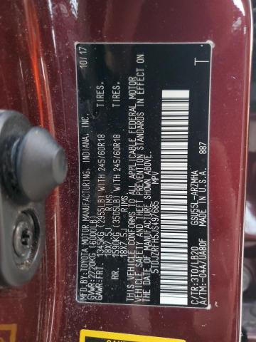 2018 TOYOTA HIGHLANDER - 5TDJZRFH5JS497685