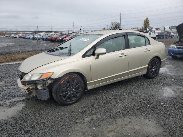 HONDA CIVIC LX 2008 gold  gas 1HGFA16578L111513 photo #1