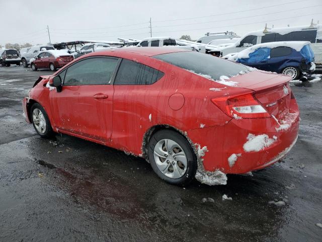 HONDA CIVIC LX 2013 red coupe gas 2HGFG3B58DH513533 photo #3