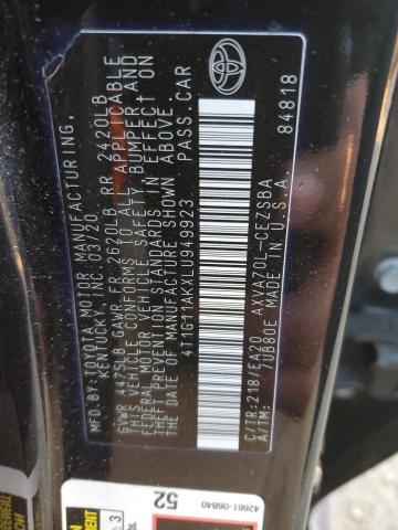2020 TOYOTA CAMRY SE - 4T1G11AKXLU949923